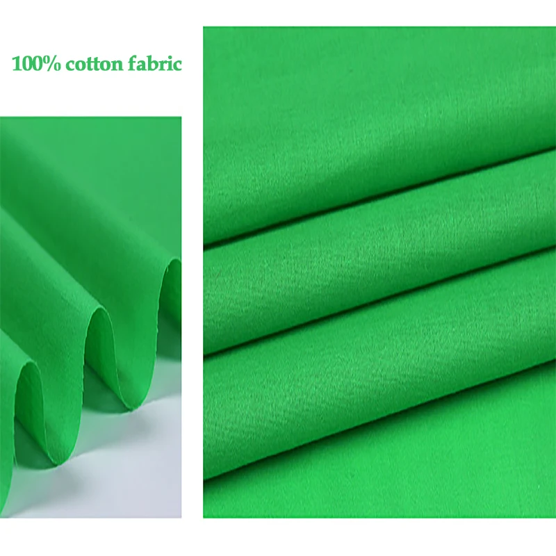150cm*100cm Big deal! 100cotton fabric green material for dress lining