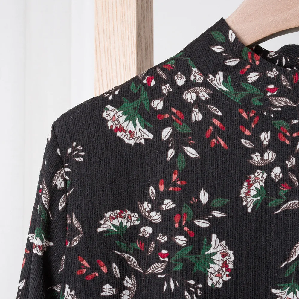 Top Buy VP5xG Metersbonwe Spring dress ruffled floral print women dress Casual a line ladies chic autumn office dress Top Buy VP5xG Metersbonwe Spring dress ruffled floral print women dress Casual a line ladies chic autumn office dress
