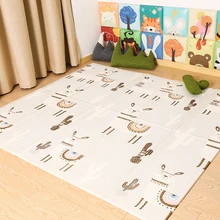 Tudiofun xpe bebê rastejando esteira espessamento proteção ambiental tapete playmat dupla superfície do bebê dobrável crianças