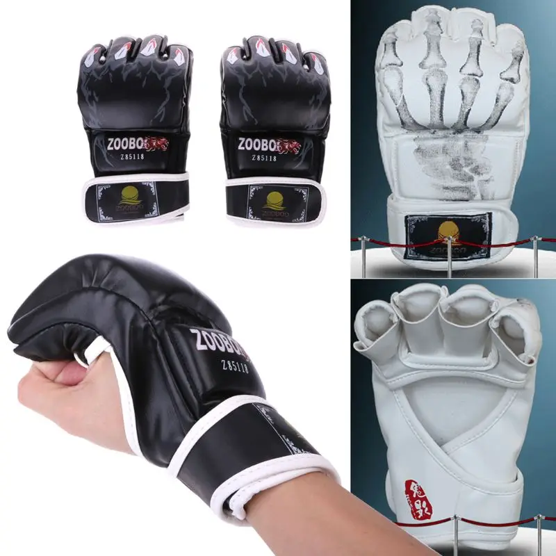 

MMA UFC Sparring Bag Grappling Boxing Fight Ultimate Mitts Leather Gloves