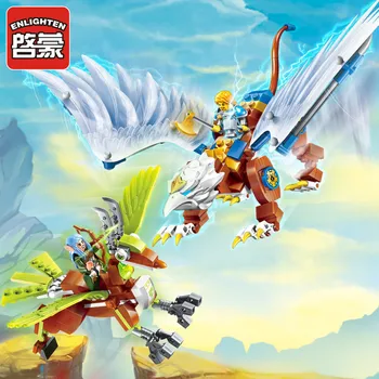 Enlighten Glory War Education Building Blocks Toy Castle Knigh Heroes Ship Hawk