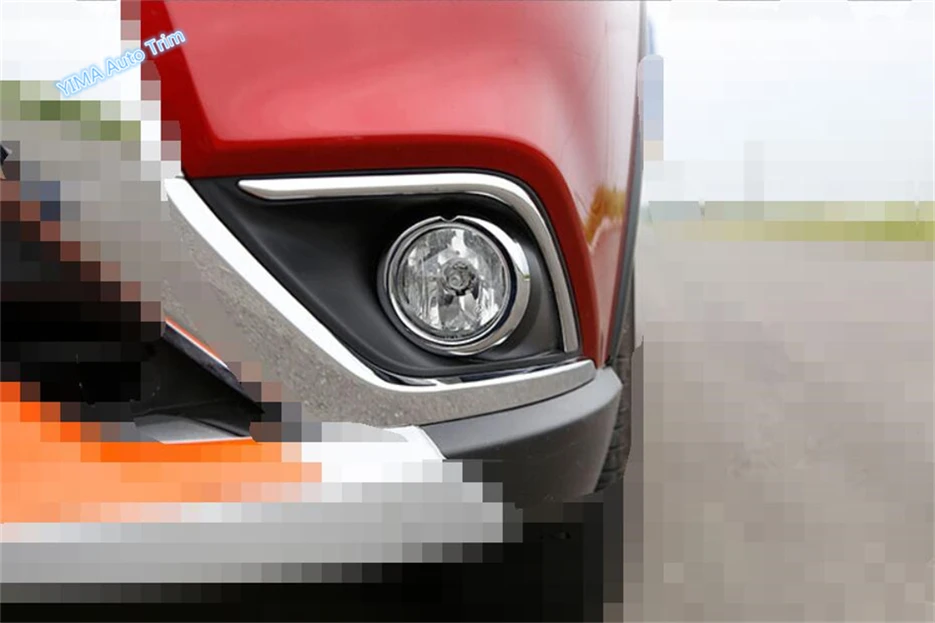 2 Chrome Front Fog Light Lamp Frame Cover Trim For Buick Envision 2016-2017-2018