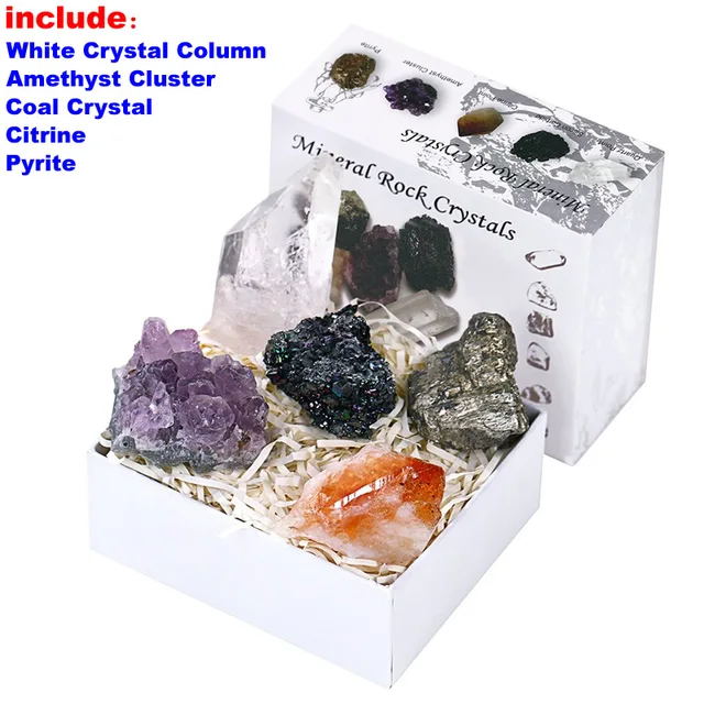 5Pcs/Box Black Tourmaline Natural Stones And Minerals Crystal Gemstone Rough Specimen Diy Jewelry Healing Original Crystals 2