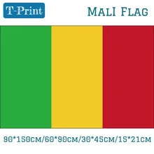 60*90 см 90*150 см Автомобильный флаг Mali Национальный флаг 3x5ft Висячие флаги баннеры 15*21 см