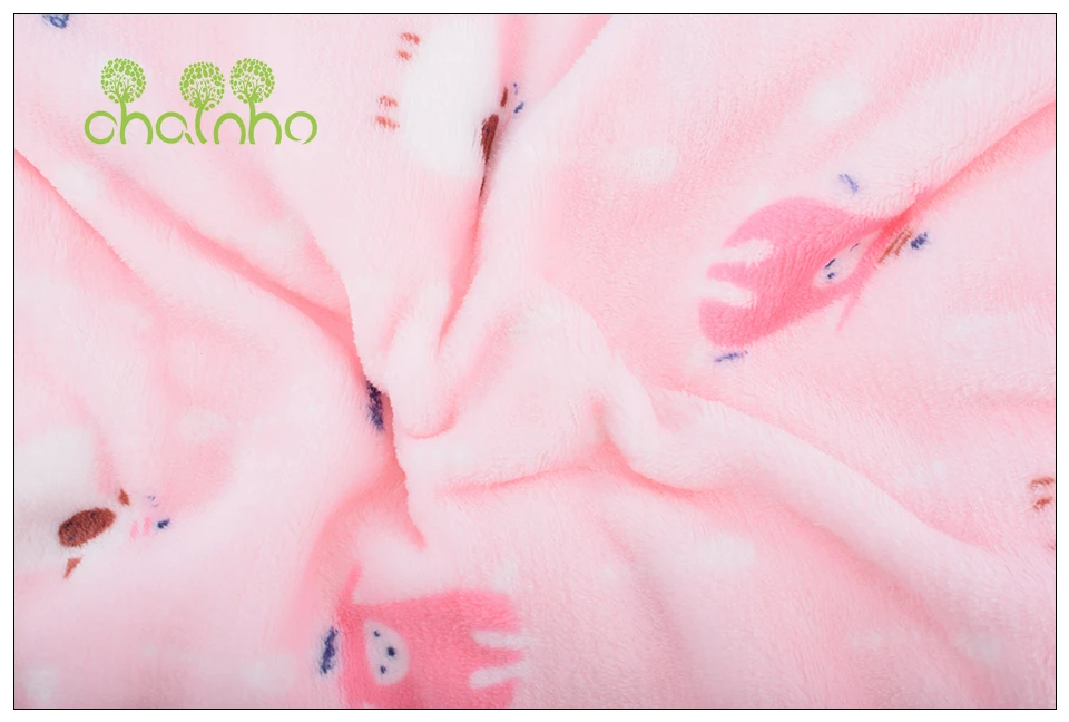 Chainho, коралловый флис, супер мягкая короткая плюшевая ткань, ткань ручной работы для поделок и шитья пальчиковые игрушки, посуда для сна, одеяло материал
