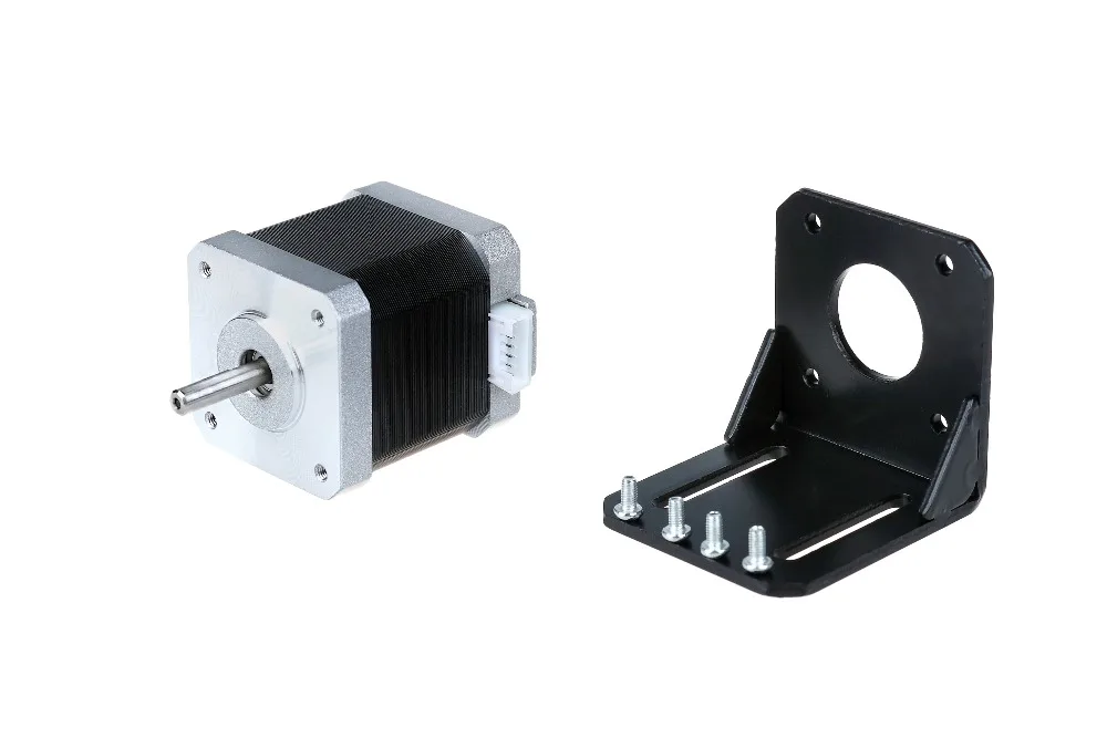 Скидка! Шаговый электродвигатель Nema17 17HS5425L20P1 X2 2.5A с 4 выводами 48 см + 1 шт. кронштейн