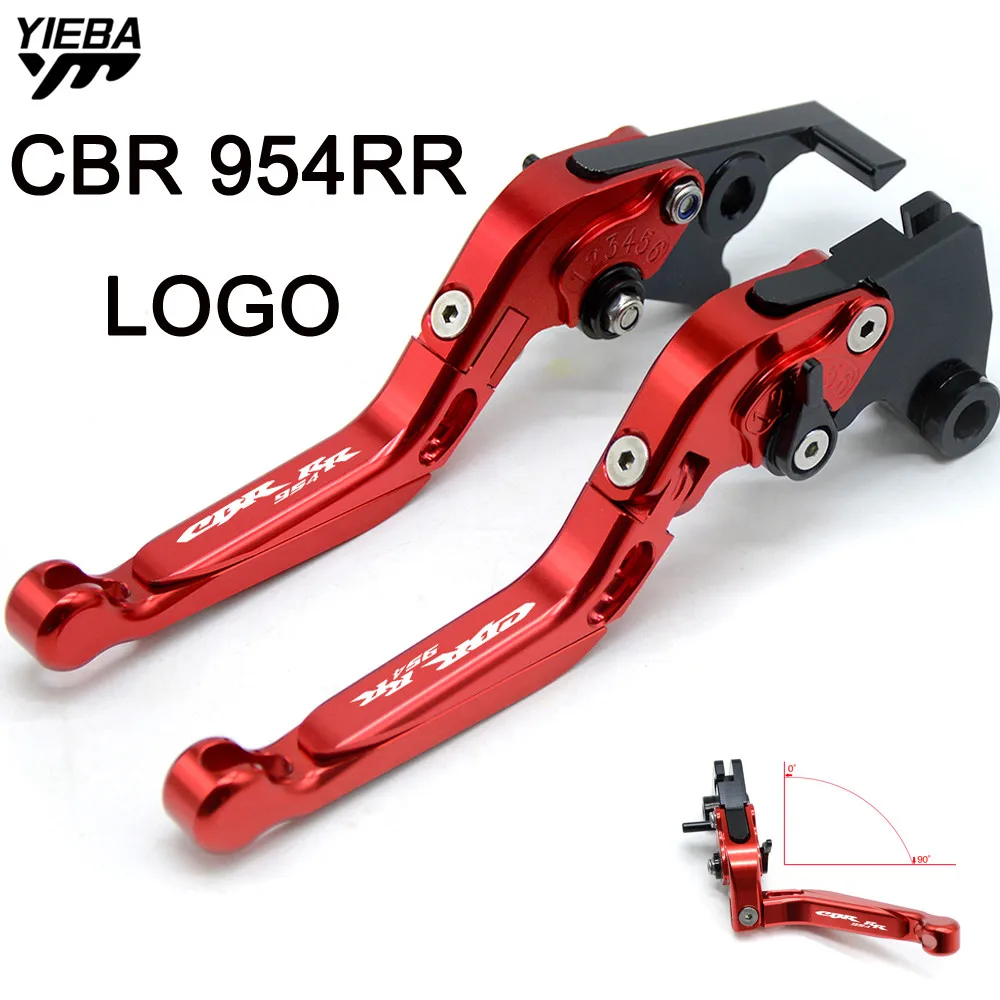 CBR954RR LOGO Motorcycle Brake Handle Adjustable Folding Brake Clutch Levers FOR HONDA CBR954RR CBR 954RR CBR 954 RR 2002 2003 цена CBR954RR LOGO Motorcycle Brake Handle Adjustable Folding Brake Clutch Levers FOR HONDA CBR954RR CBR 954RR CBR 954 RR 2002 2003 цены онлайн