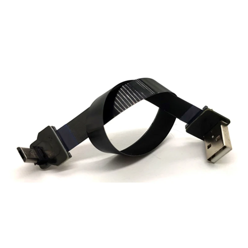 5-80CM New Flexible Micro Data Usb Cable micro up angled male to type A standard down angled adapter