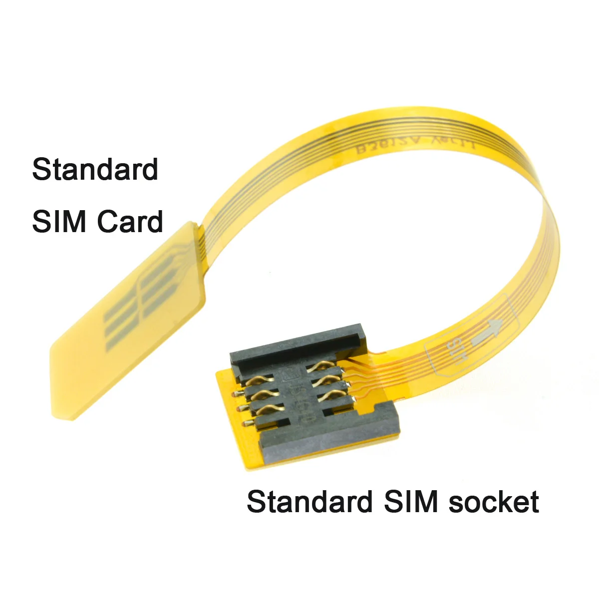 

GSM CDMA Standard UIM SIM Card Kit Male to Female Extension Soft Flat FPC Cable 10cm