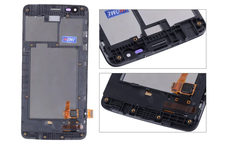 5.0 ORIGINAL LCD for LG K8 2017 Display Touch Screen with Frame Replacement For LG K8 2017 LCD Display US215 M200N Black White (4)