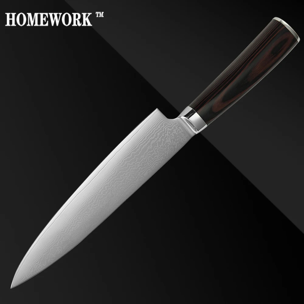 XYJ Brand Chef Knife 8 Inch VG10 Damascus Steel Kitchen Knife Durable