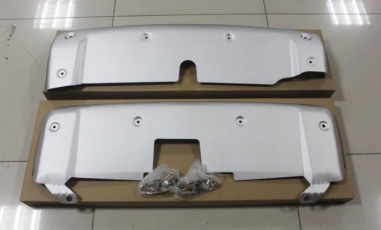 2 piezas de aleación de aluminio de la delantera y trasera Protector de la placa de deslizamiento de adornos para Honda CRV C RV 2007 de 2008 2009