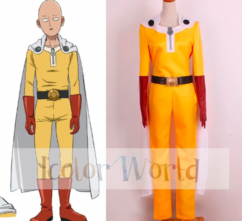 Новый костюм для косплея One-Punch Man One Punch Saitama Caped Baldy супергероя | Тематическая