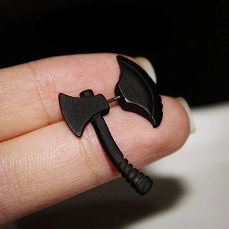 Крутая Мода Панк Рок 3D топор серьга в форме топора уникальные серьги-гвоздики для пирсинга тела богемные серьги Bijuteria Feminina