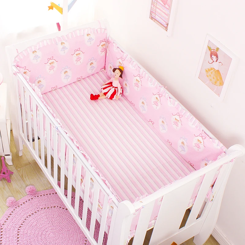 Набор постельных принадлежностей для малышей, 5 шт., мягкая детская кроватка для кроватки, постельное белье для новорожденных, защитная
