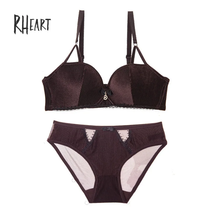 Roseheart/женские модные зимние комплекты кружевных бюстгальтеров с вырезами и