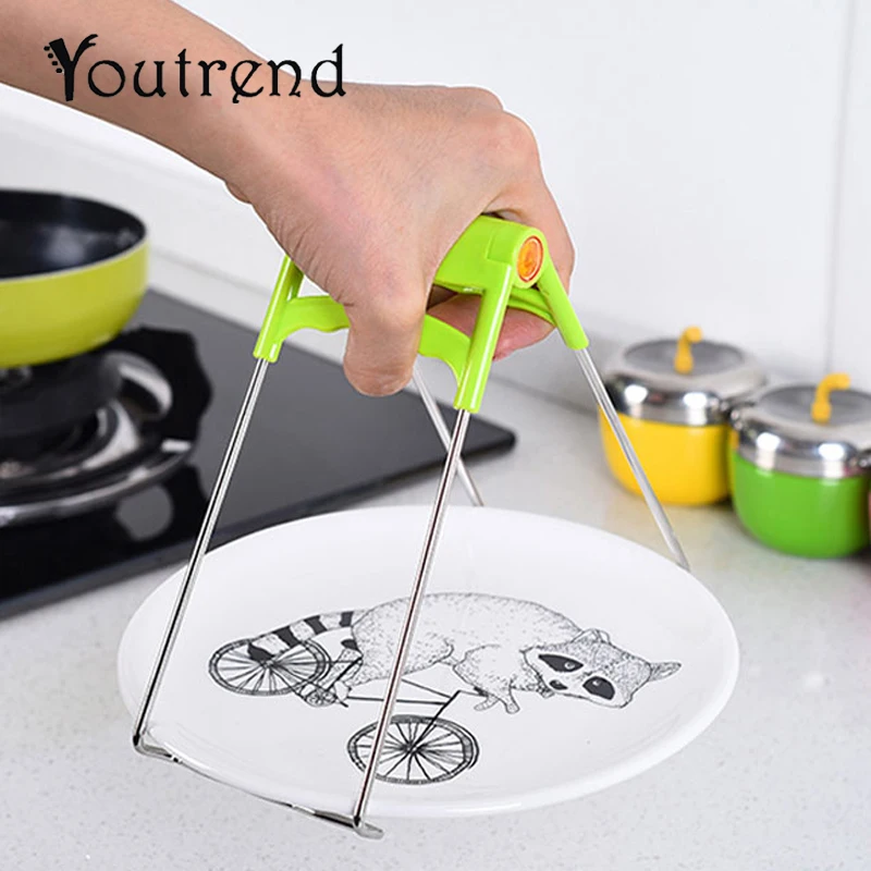 Buy Useful Stainless Steel Bowl Dish Clip Pot Plate
