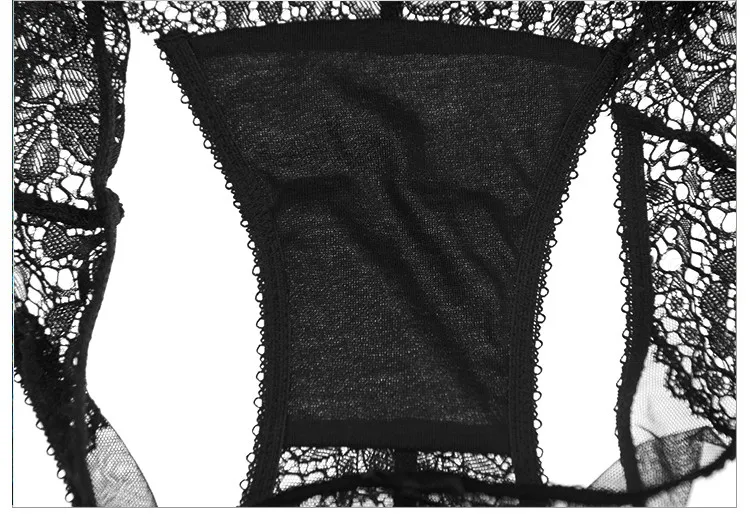 Женское кружевное нижнее белье TERMEZY, мягкий тонкий комплект с бандажным бюстгальтером без косточек с цветочным узором, соблазнительный комплект интимного нижнего белья