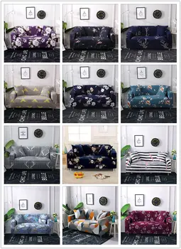 

Floral Printing Elastic All-inclusive Corner Slipcovers Sofa Cover Removable Spandex Stretch Protective Sofa Cover