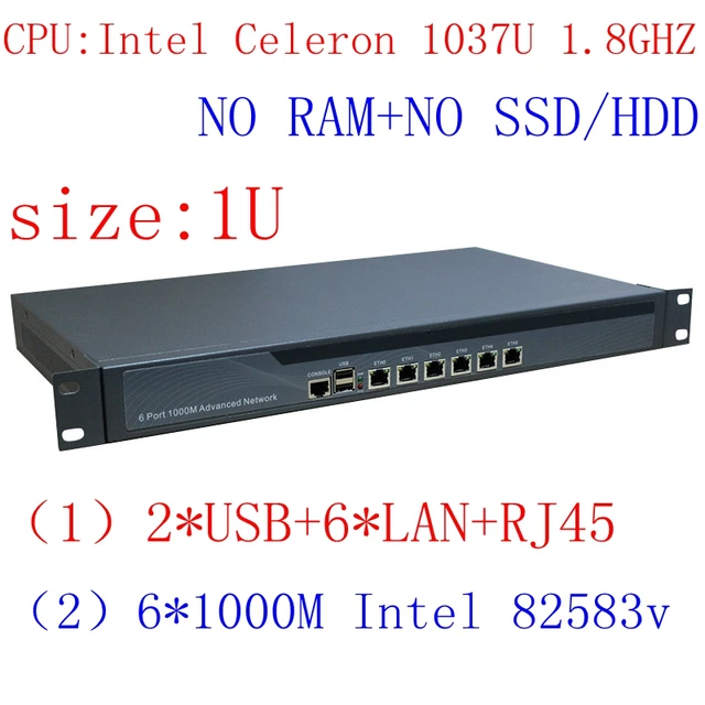 Best Offers 1037U multi gigabit network port routing 1U high end Firewall Server with Intel PCI E 1000M 6*82583V Barebone PC Best Offers 1037U multi gigabit network port routing 1U high end Firewall Server with Intel PCI E 1000M 6*82583V Barebone PC