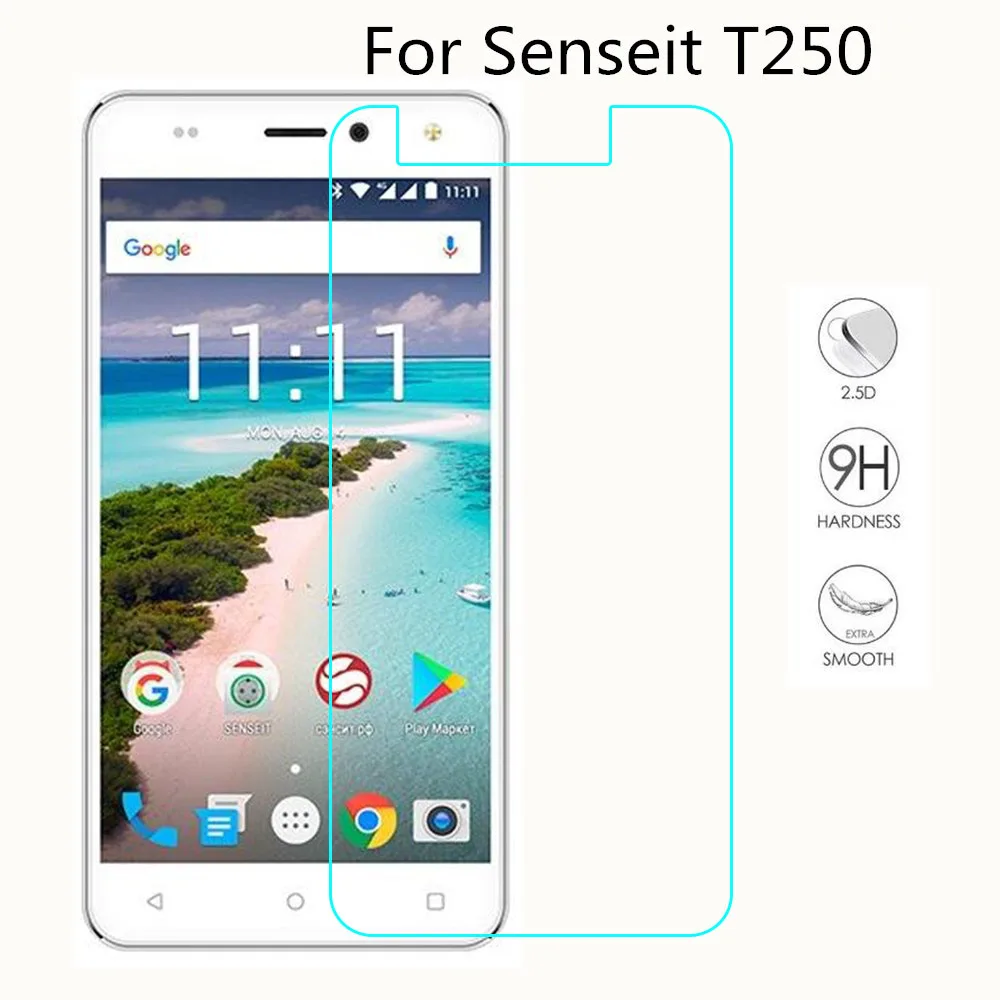 Smartphone Tempered Glass For Senseit T250 9H Explosion-proof Protective Film Screen Protector cover phone