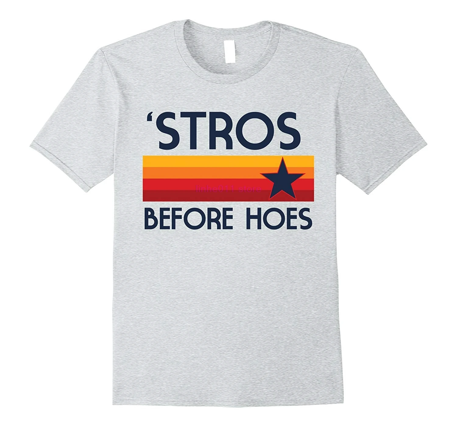 

new men shirt STROS BEFORE HOES Houston Baseball throwback Astro shirt