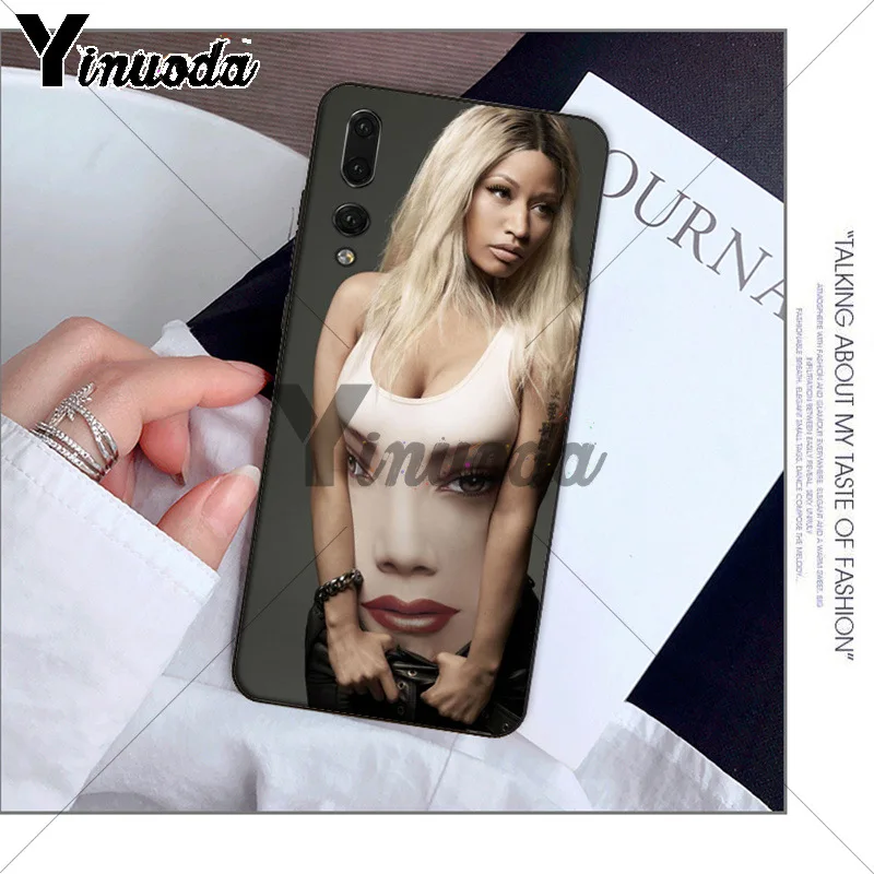 Yinuoda Cardi B Nicki Minaj TPU черный чехол для телефона Huawei P10 plus 20 pro P20 lite mate9 10 honor view10 Чехлы