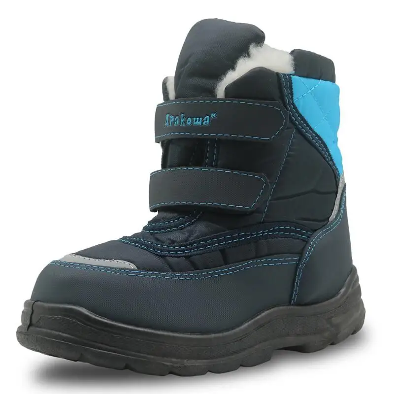 

Winter Boys Snow Boots For Children Shoes 2018 New Fashion Kids Plush Cotton Waterproof Sneakers Boy Non-slip Rubber Snow Boots