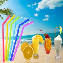 Безопасная многоразовая соломинки силиконовая трубочка красочные складные прочные гибкие соломинки для Кофе Чай фруктовый сок 1