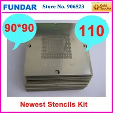 Горячая Распродажа классический полный набор 90x90 мм размер 110 шт. трафареты для исправления дефектов пайки BGA