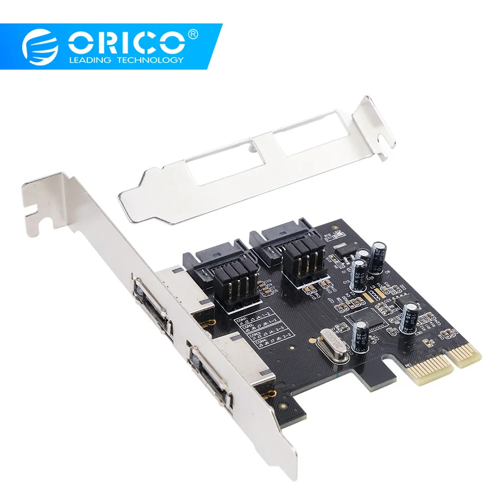  ORICO PCI-E zu SATA3.0 & eSATA Expansion Karte ASM1061 Chip PCI-E X1 zu SATA und ESATA Unterstützun
