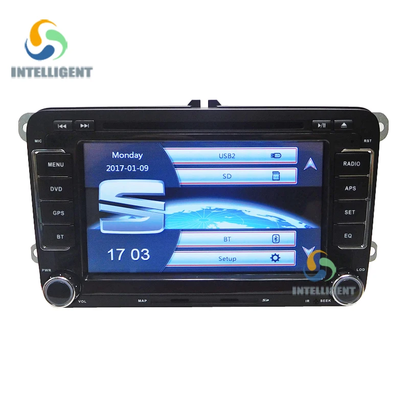 

2 DIN Car DVD Player GPS for skoda VW SEAT Altea Toledo Leon with navigation touch screen car radio gps stereo audio multimedia