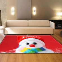 Рождественские узоры Новогодний подарок дверной коврик полиэстер из фланелевой флисовой ткани ковер украшения гостиной