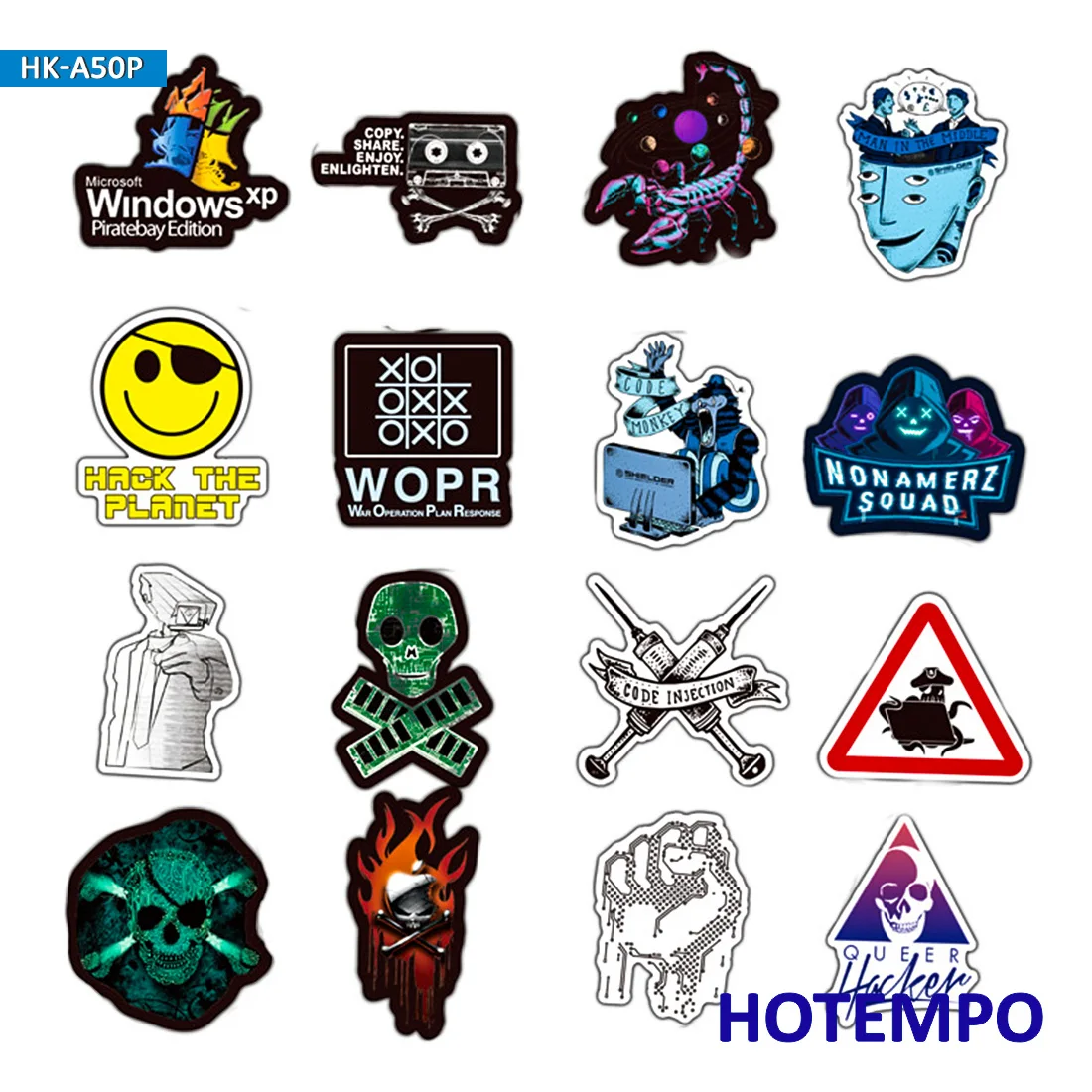 50pcs Hackers Graffiti Stickers Programming Internet Html Software Geek for Mobile Phone Laptop Luggage Skateboard Decal Sticker 50pcs Hackers Graffiti Stickers Programming Internet Html Software Geek for Mobile Phone Laptop Luggage Skateboard Decal Sticker
