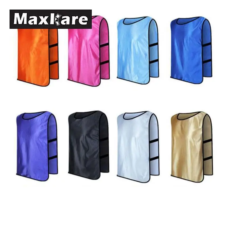 Maxkare pinnies الأطفال كيد فريق الرياضي لكرة القدم التدريب الفانيلة القطار مريلة سترة
