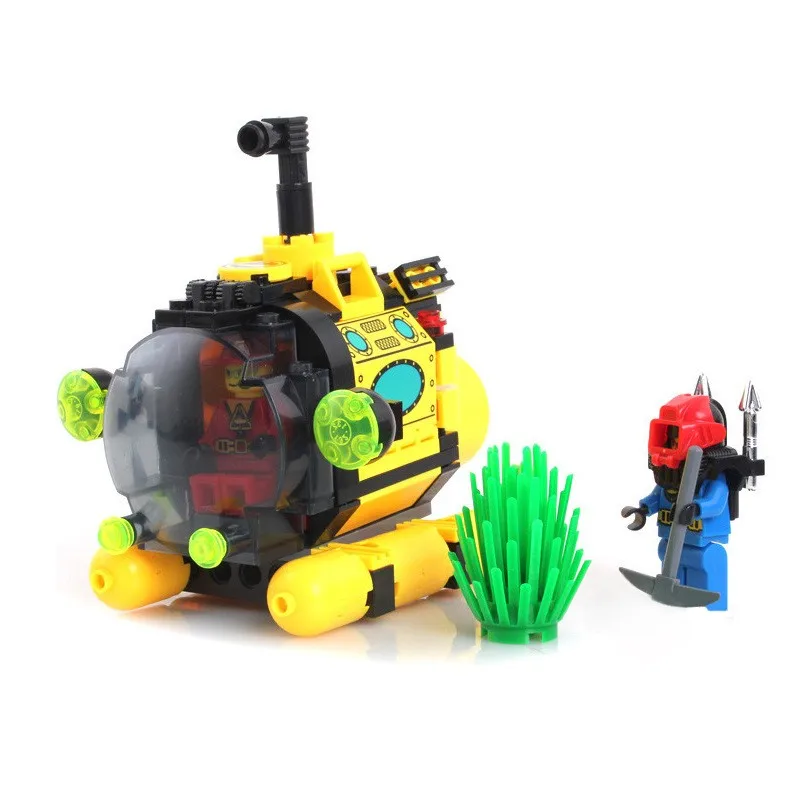 

Models Building toy Compatible with Legoings 122pcs Submarine Blocks Toys Hobbies For Boys Girls Model Building Kits