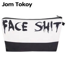 Jom Tokoy, Косметичка-органайзер, сумка для лица, 3D печать, косметичка, модная женская брендовая косметичка