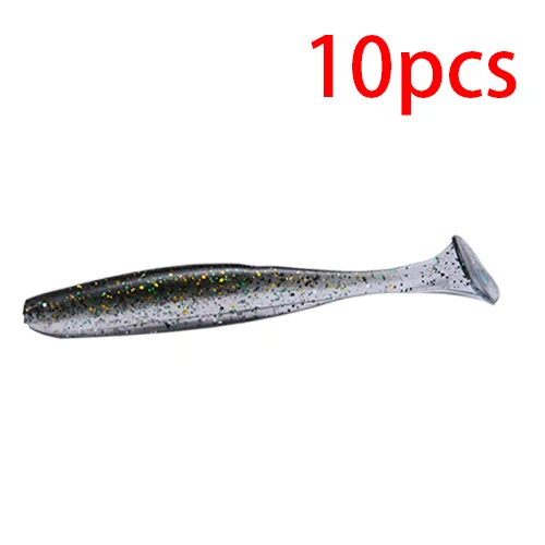 Balleo Easy Shiner, 10 шт./лот, Мягкая приманка shad, 9 см/4,8 г, приманка для рыбалки, Мягкая приманка, силиконовая приманка для ловли окуня, щуки - Цвет: 05