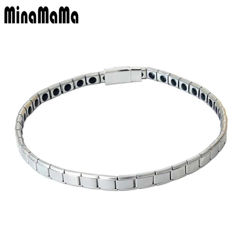 

Crazy Design Stainless Steel Choker Link Chain Necklaces Tourmaline Magnetic Necklaces For Women Men Energy Bio Jewelry