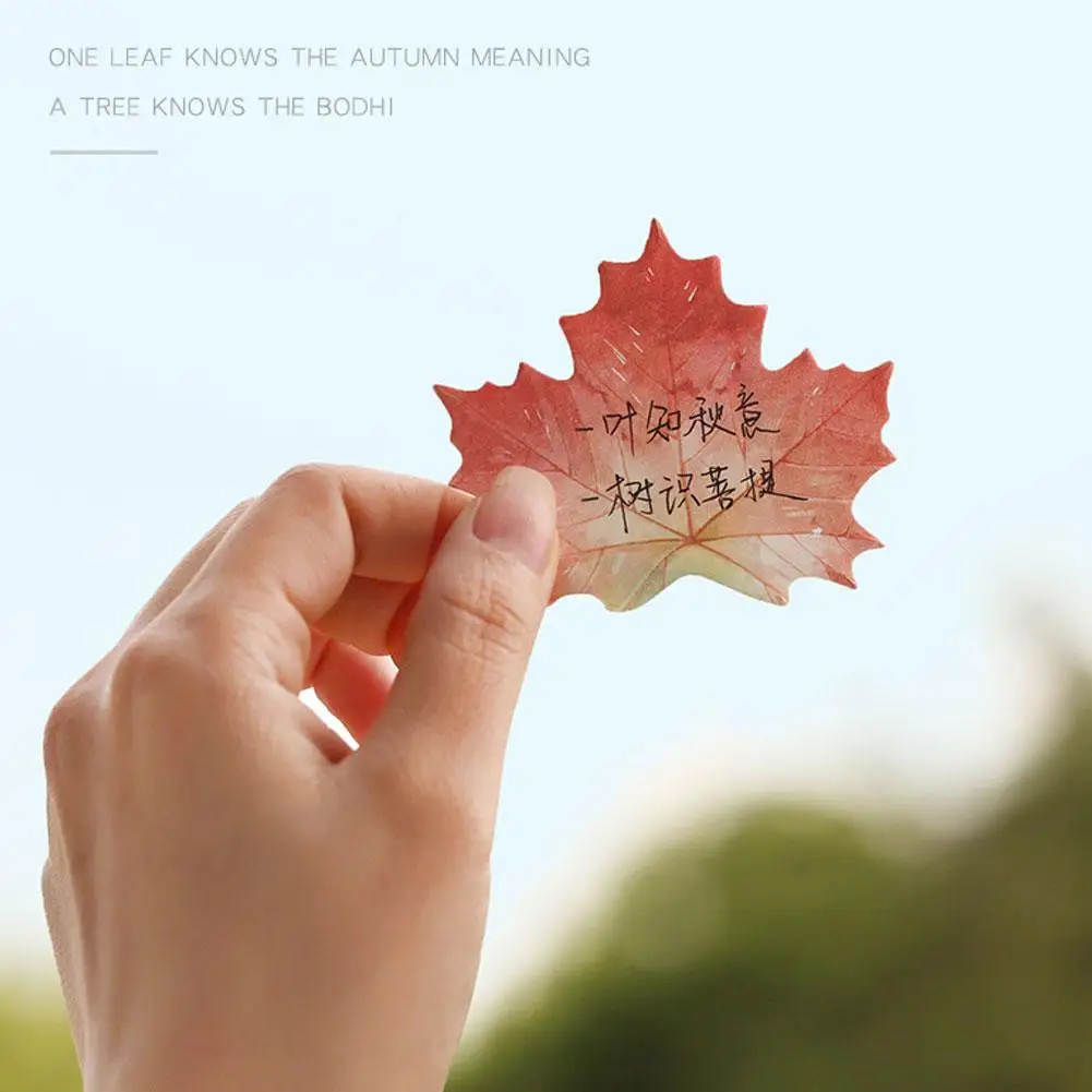 

Maple Leaf Creative Notes Post-it Notes Stickers Original Illustration Post-it Notes Leaf Collection Series 6 Optional