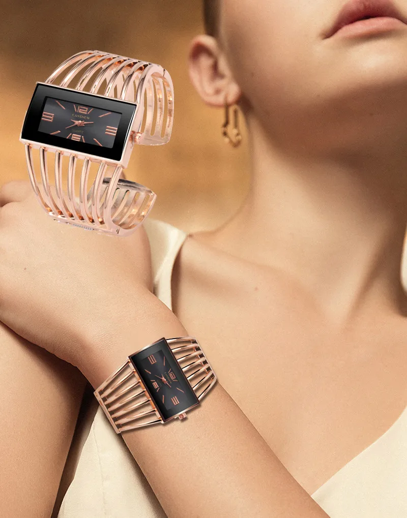 

2019 New Hot Women Watch Luxury Fashion Unique Design Square Dial Alloy Bracelet Quartz Watch Drop Shopping Reloj de dama Wd3
