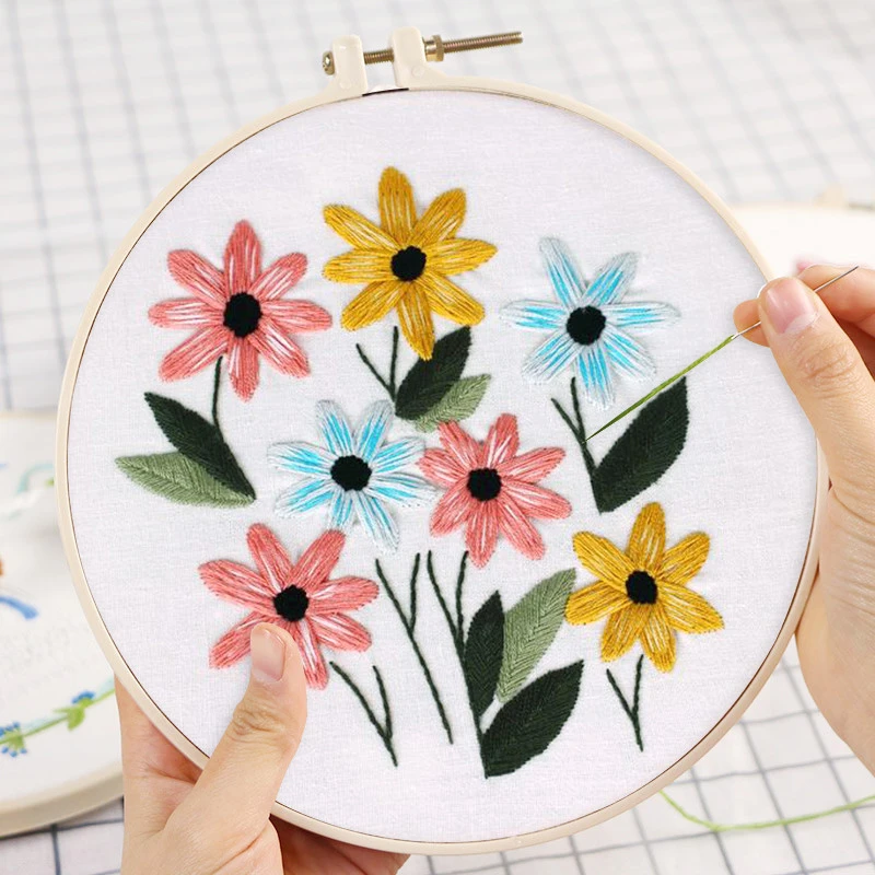 DIY 3D Embroidery For Beginner Needlework Kit Art Cross Stitch Handmade-Starter DIY 3D Embroidery For Beginner Needlework Kit Art Cross Stitch Handmade-Starter