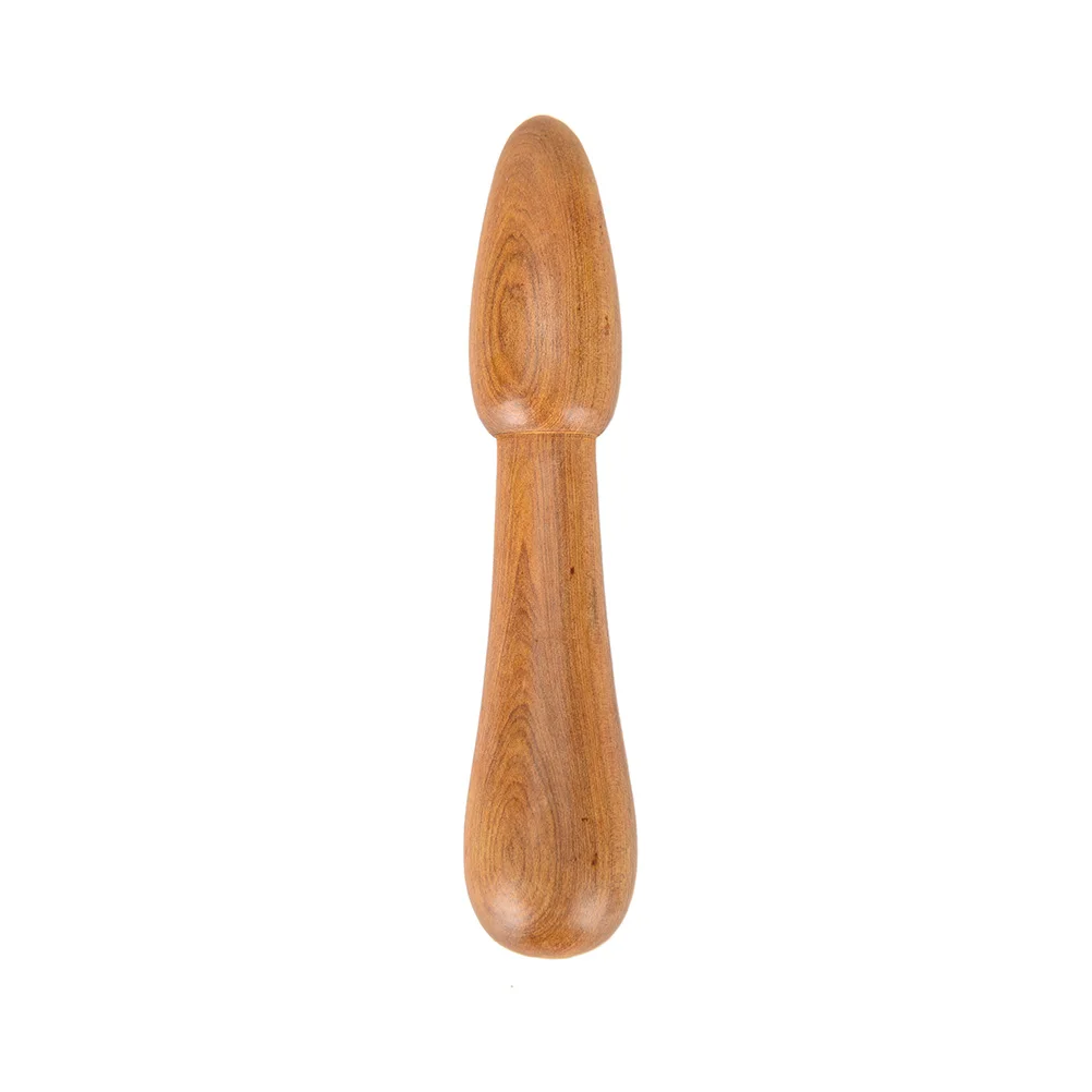 1PC Fragrant Wood Finger Acupressure Point Acupuncture Meridians Scraping Meridians Lymphatic Drainage Massage Stick