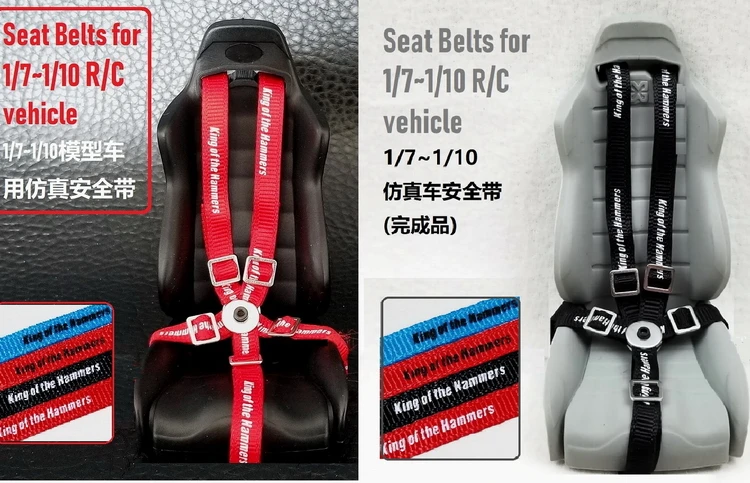 

Seat Belts for 1/7-1/10 RC Vehicle Axial Wraith Gmade GOM jkmax Wrangler