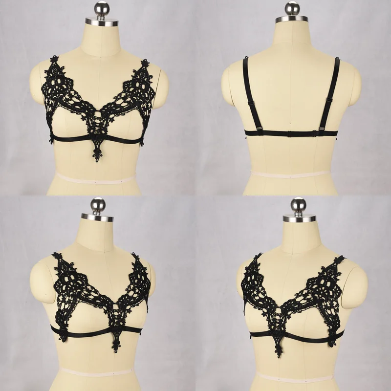 lace harness bralette