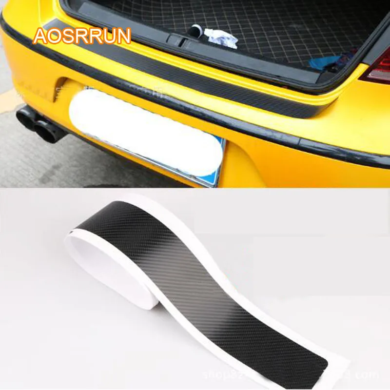 

AOSRRUN Carbon fiber sticker car rear guard box anti-scratch sticker For Infiniti Q50L QX50 Q50 Q70 ESQ QX30 QX60 QX70 QX80 Q60