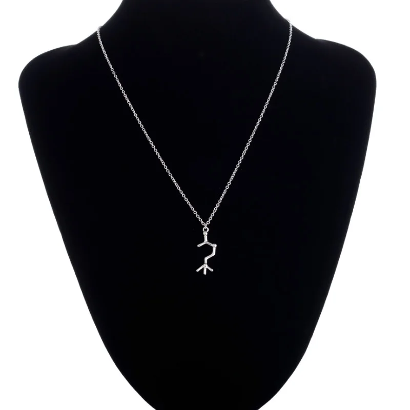 Dna Serotonin Dopamine Acetylcholine Biochemistry Molecule Pendant Necklace Women Girls Doctor Jewelry Accessories Gifts Necklace AliExpress