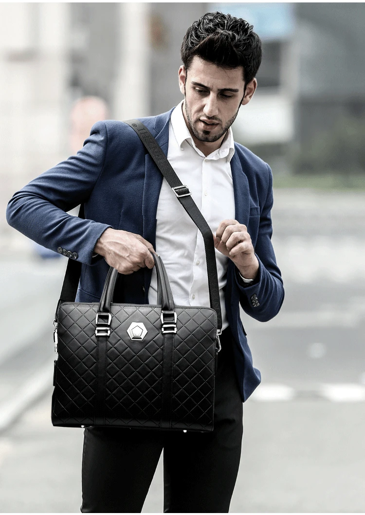 جديد تصميم مشفرة قفل حقيبة أعمال مزدوجة طبقات الكتف Crossbody حقيبة رسول حقيبة يد للحاسوب المحمول مكافحة thef الذكور السفر حقيبة