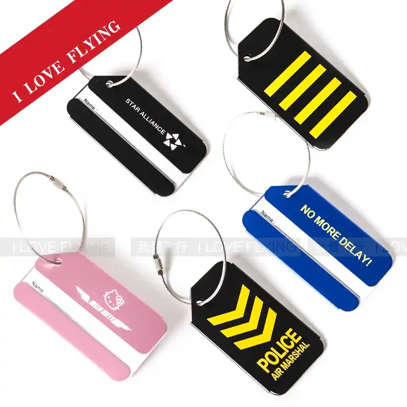 metal bag tags