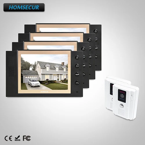 

HOMSECUR 8" Wired Hands-free Video Door Phone Intercom System+IR Night Vision TC011-W + TM801-B
